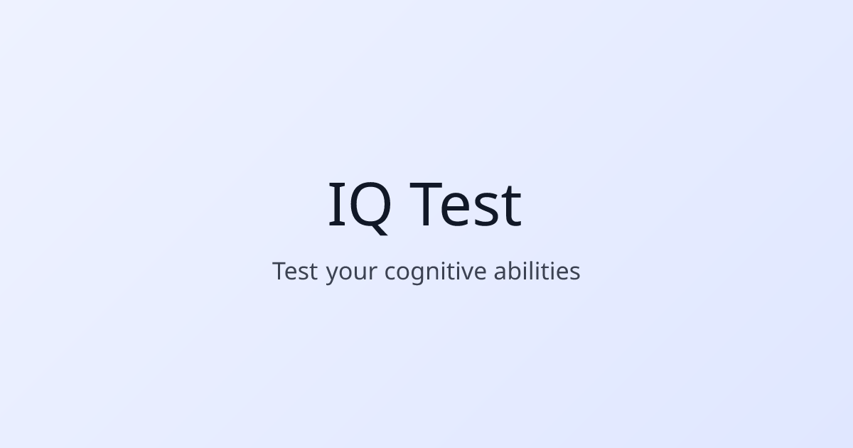IQ Test - Farcaster Mini Apps